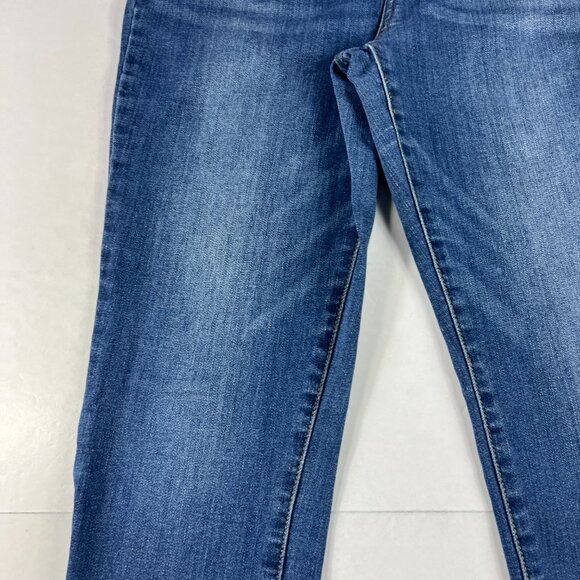 Judy Blue Jeans Women's 31x26* Relaxed Mid Rise Crop Blue Stretch Denim Tag 31 - Picture 4 of 16